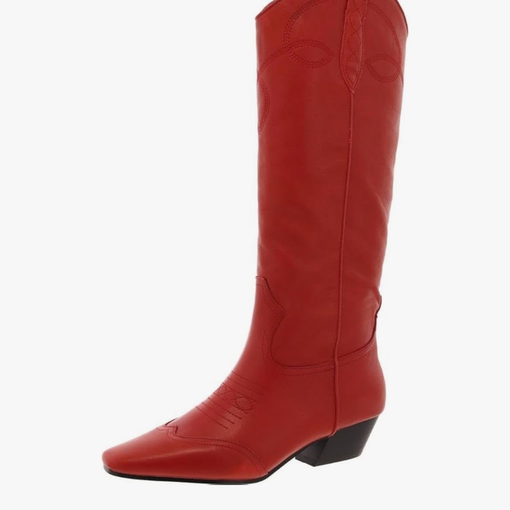 Steve Madden Red Heeled Boots